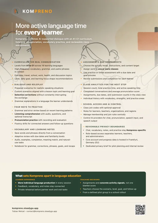 View the Kompreno school flyer